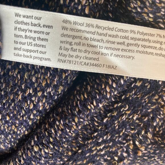 Eileen Fisher Fringe Hem Sweater Womens Small Wool Yarn Blend - Picture 8 of 12